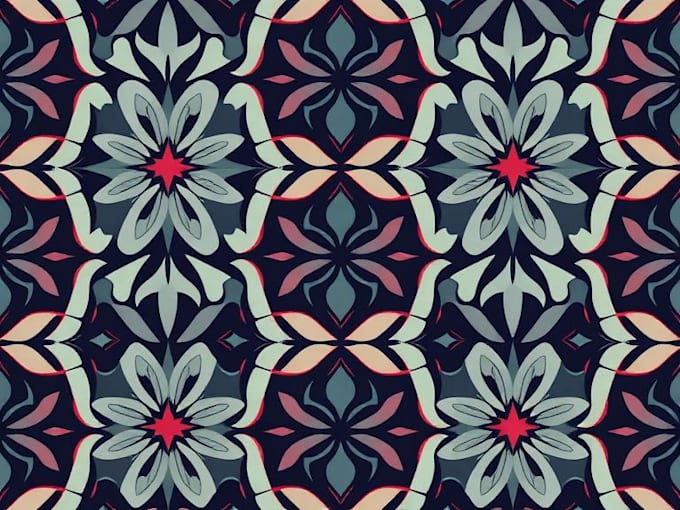 design unique seamless pattern, textile print, and packaging