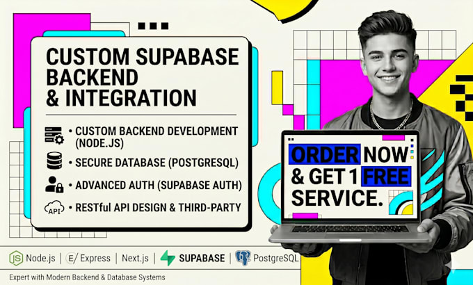 build and integrate a custom web app backend using supabase