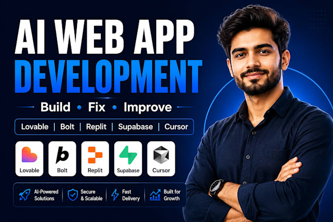 build, fix, improve web app with lovable, bolt, replit, supabase, cursor, base44
