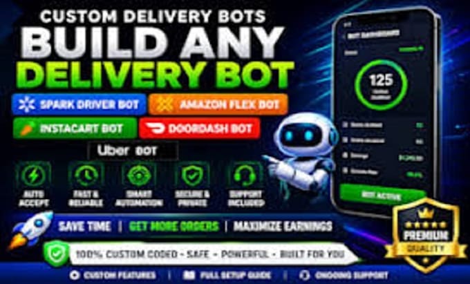setup spark driver bot, spark delivery bot auto accept orders bot, spark