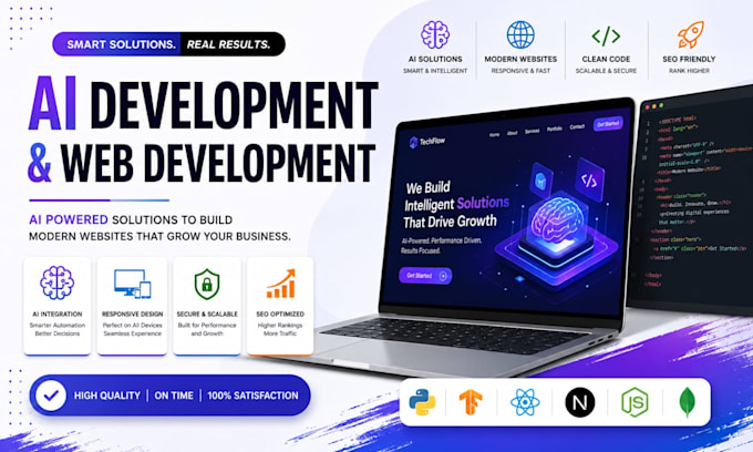 develop ai mobile app and website