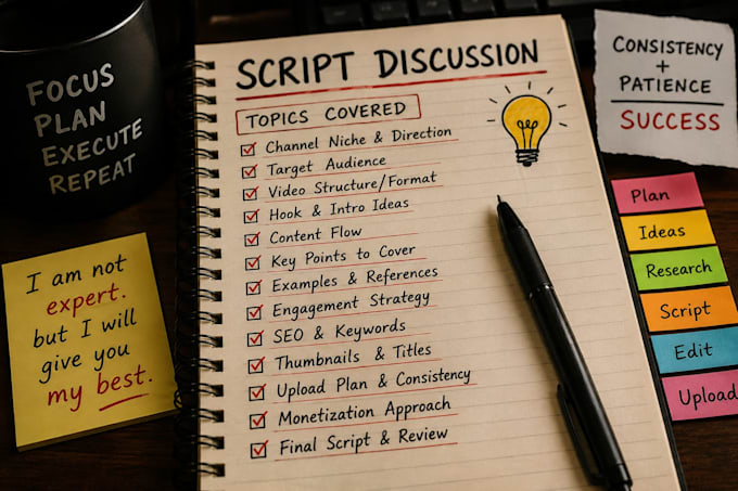 write proposals, scripts, stories