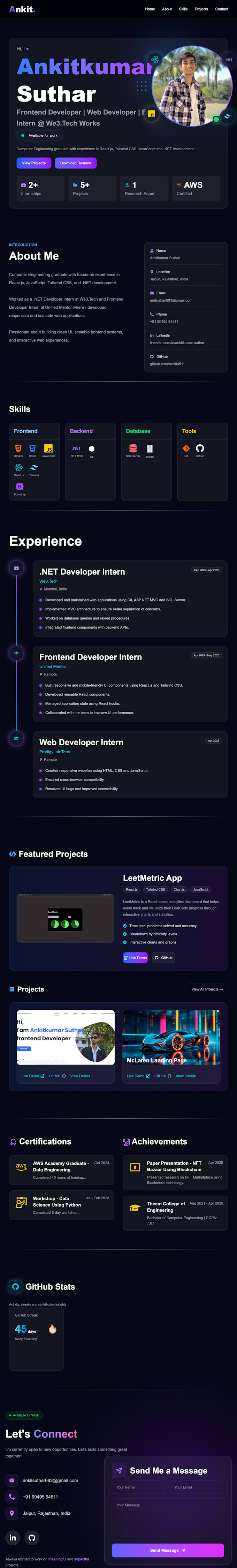 build a responsive react js website or frontend web application
