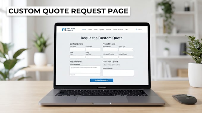build a custom quotation request form page for wordpress