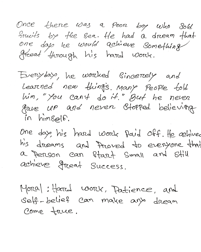 write anything with my beautiful handwriting