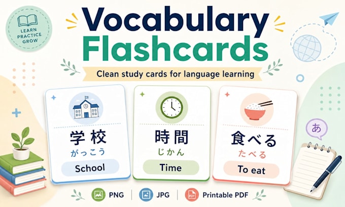 turn your word list into printable vocabulary flashcards