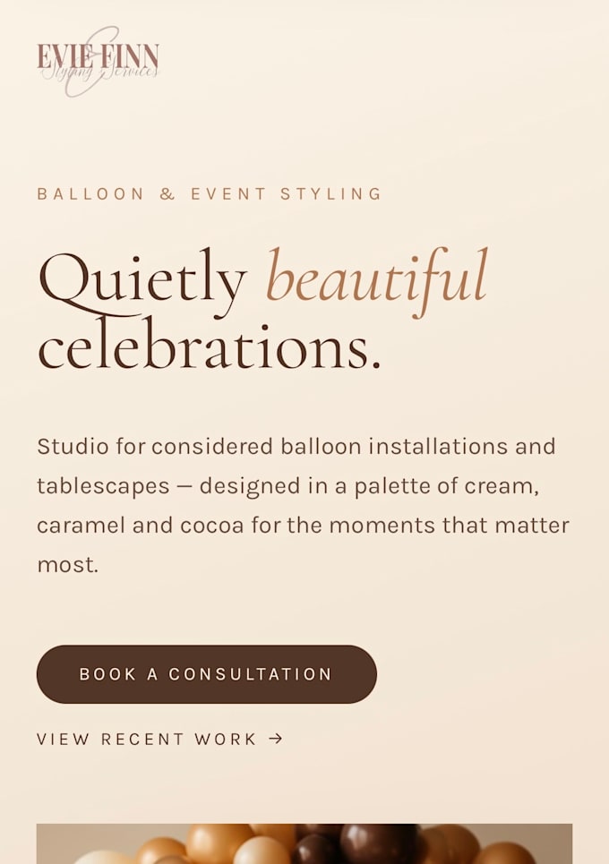 create a professional website that suits your needs
