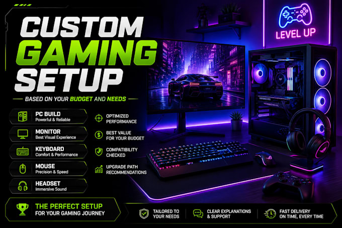 create a custom gaming setup based on your budget and needs