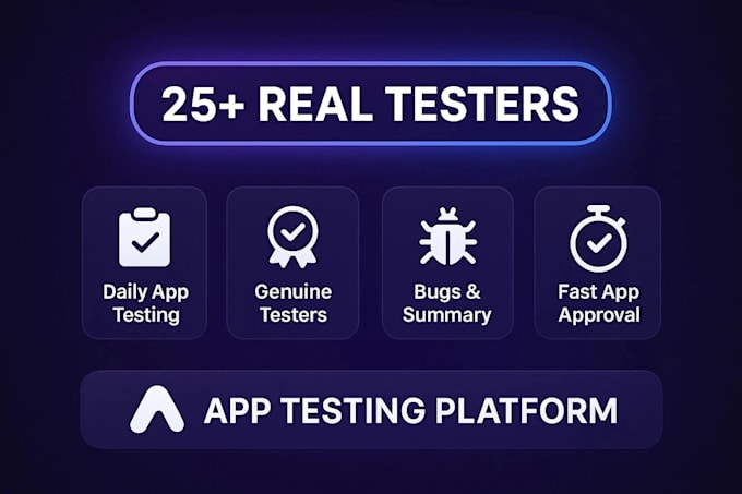 provide 12 app testers google play testers android app testing beta testing