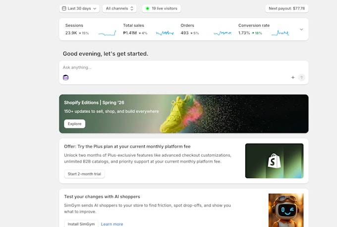 be your shopify virtual assistant and store manager