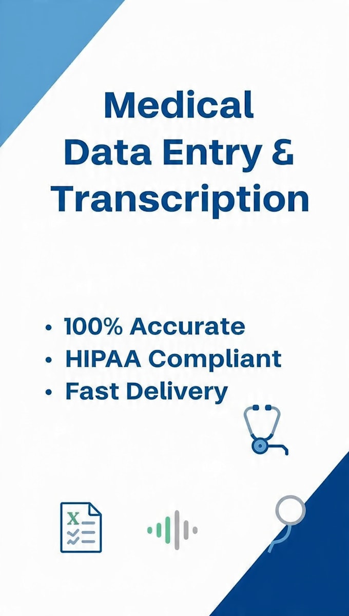800 words medical data entry in 24hrs hipaa