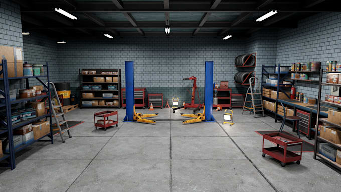 create realistic assets and props game ready