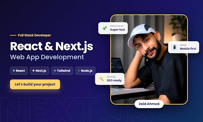 build your web app in react js and next js