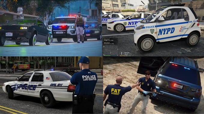 develop fivepd, custom callouts, and complete police rp server for fivem