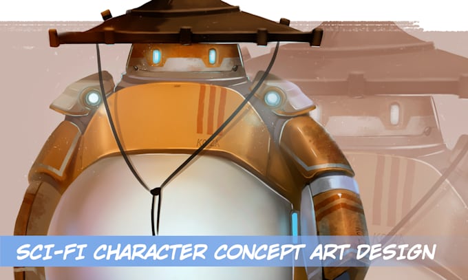 draw scifi character designs for you