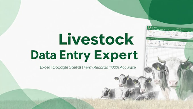 do livestock data entry and animal record management