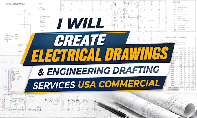 create electrical drawings and engineering drafting services USA commercial