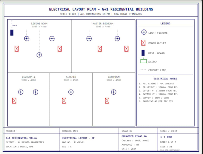 create professional mep electrical autocad drawings and layouts