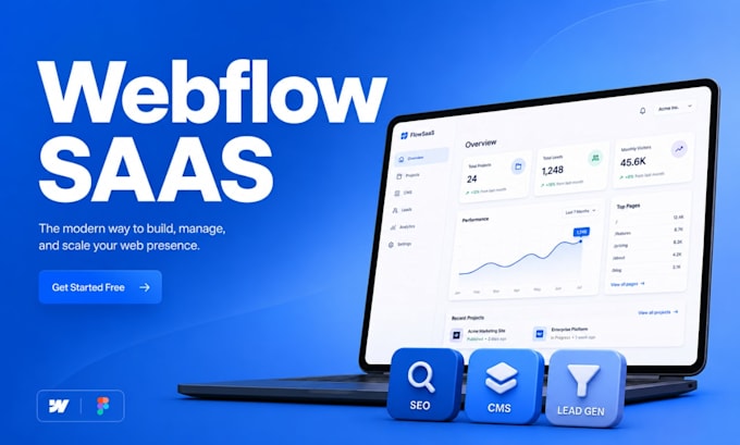 webflow developer saas website cms fix