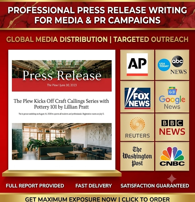 write a professional press release for media and PR campaigns