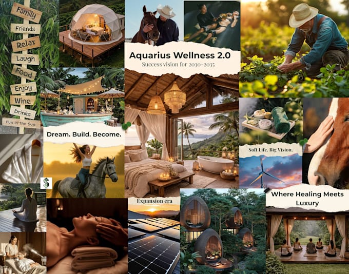 design a clean, aesthetic and personalized vision board