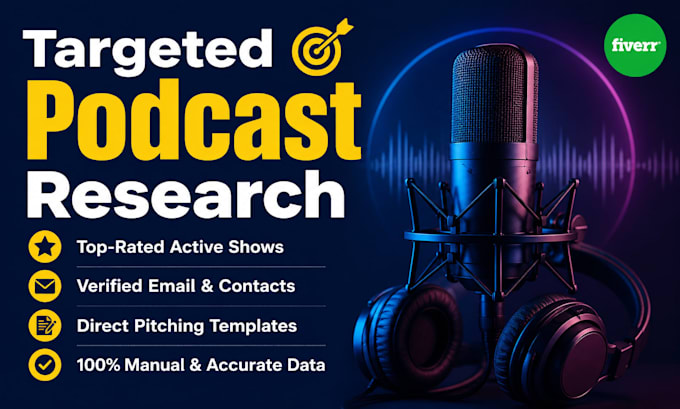 create a high converting podcast booking list for outreach