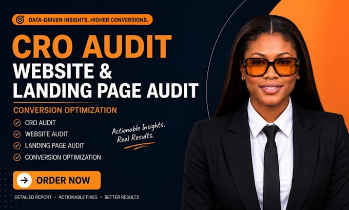 do cro audit, website audit, landing page audit and conversion optimization