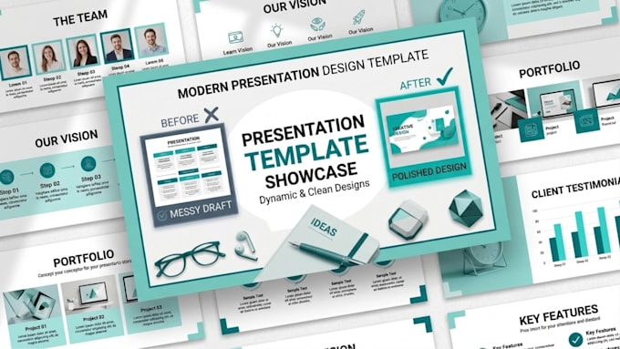 redesign, edit, enhance, fix your existing powerpoint presentation, pitch deck