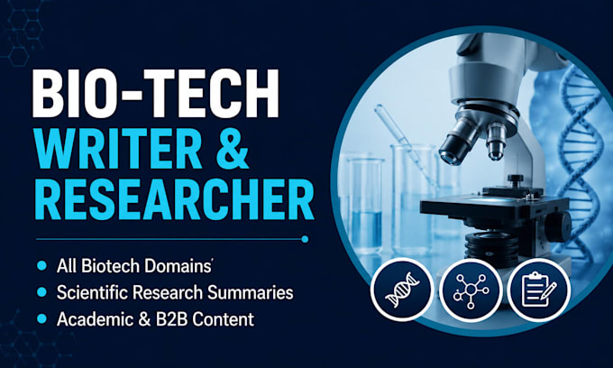write high quality biotechnology articles