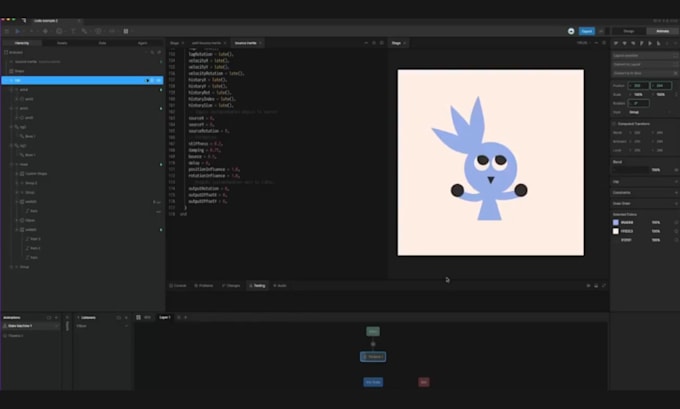 create interactive rive lottie animations mascot animation for website or app