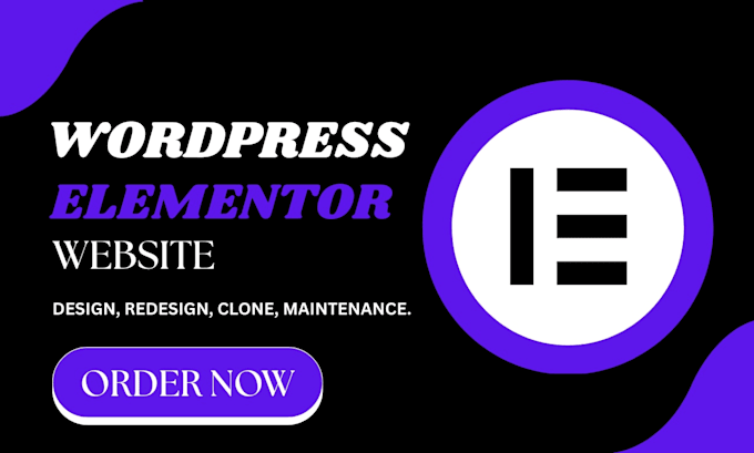 elementor website, wordpress elementor website design, redesign