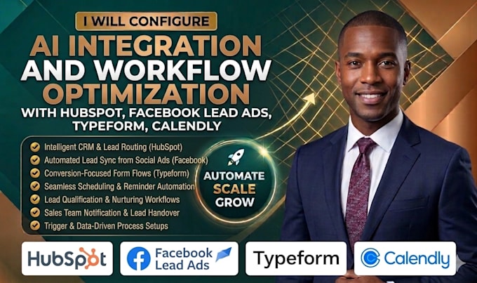 setup hubspot facebook leads ads typeform calendly automation