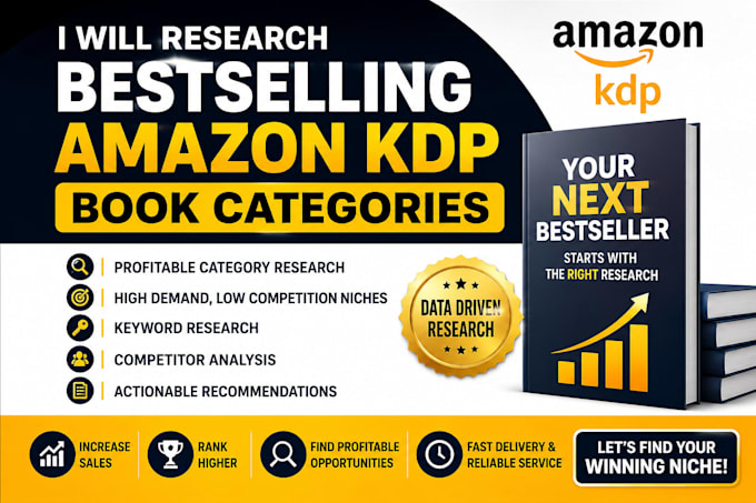 research bestselling amazon KDP book categories