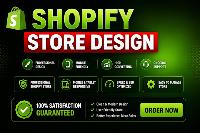 design a professional shopify store