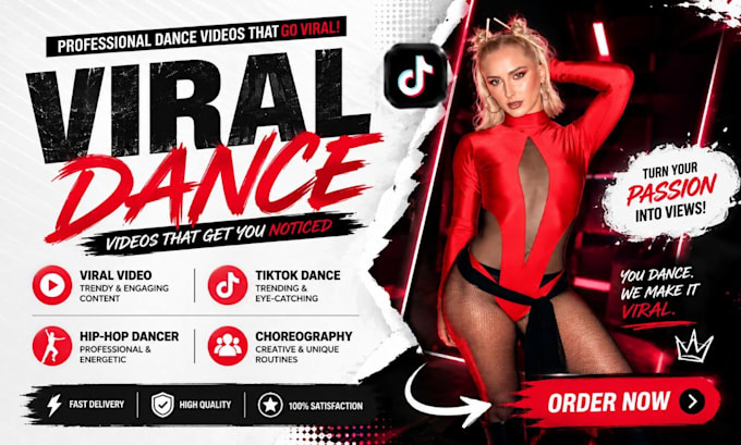 create professional tiktok dance  that attract more customers