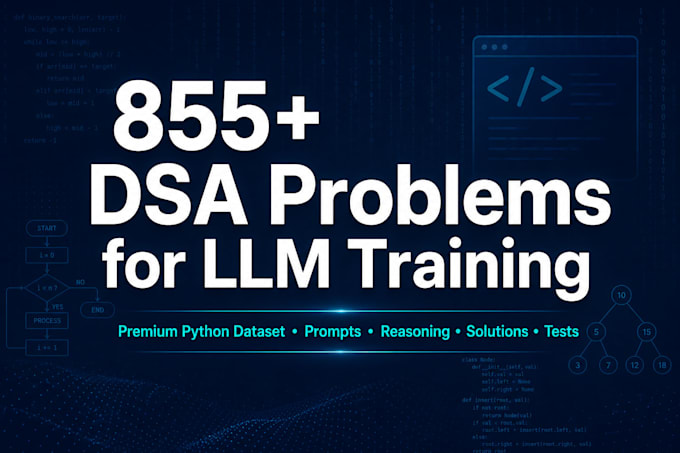 custom dsa training data for llms python problems with cot reasoning