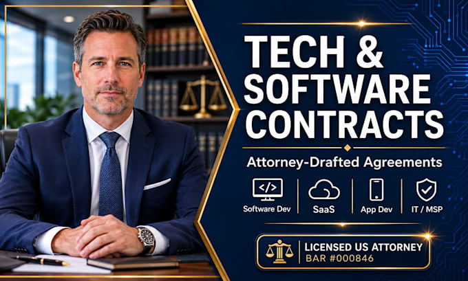 draft comprehensive IT service and managed services agreements as us attorney