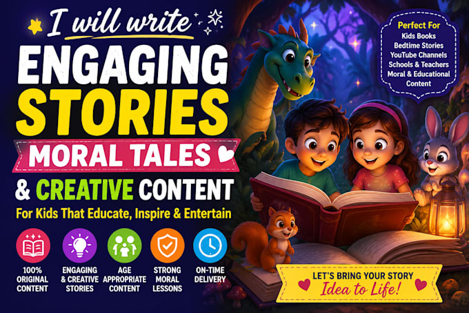 write engaging stories moral tales and creative content