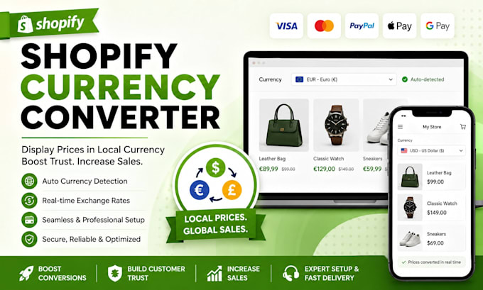 install and configure shopify multi currency converter for global sales