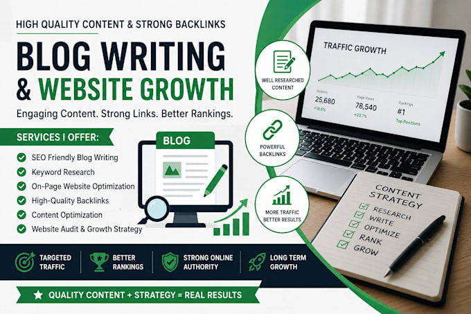 design blogging website SEO and backlinks