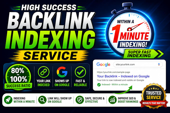 index your backlinks and urls in google within a minute