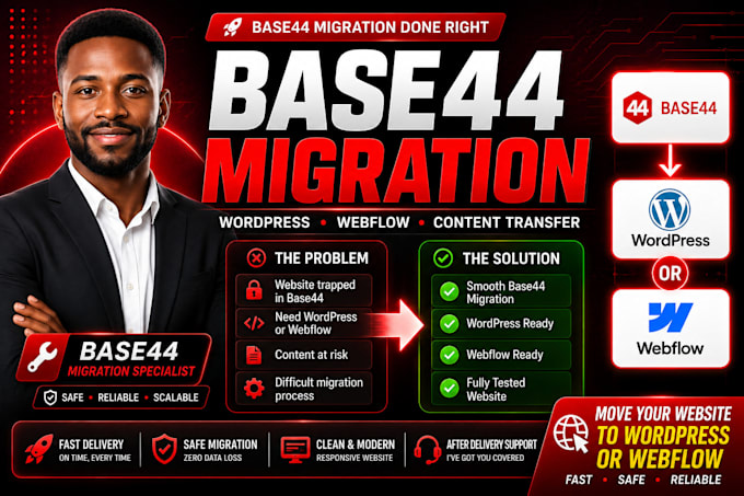 base44 expert for base44 migration to wordpress webflow framer websites