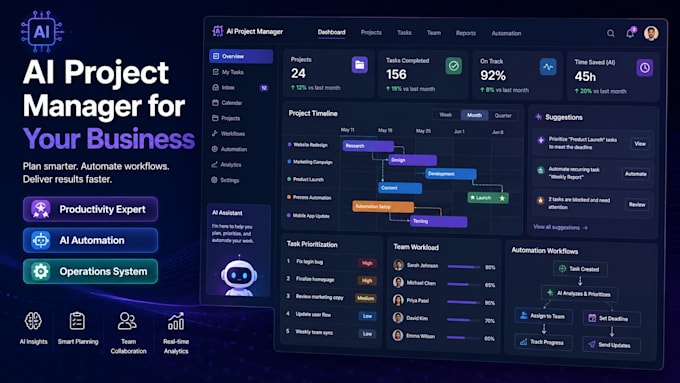 be your ai project manager for productivity and operations