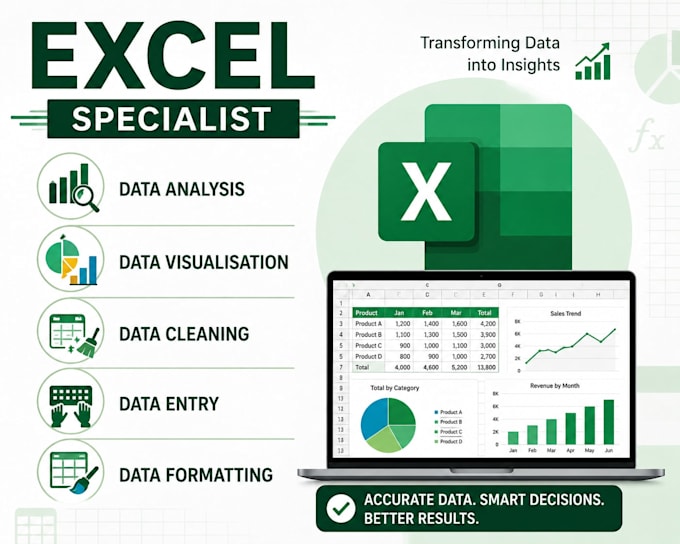 clean, format, merge, split excel data