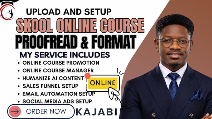 create online course content, curriculum, skool course and humanize ai content
