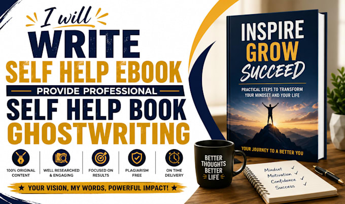 write self help ebook provide professional self help book ghostwriting