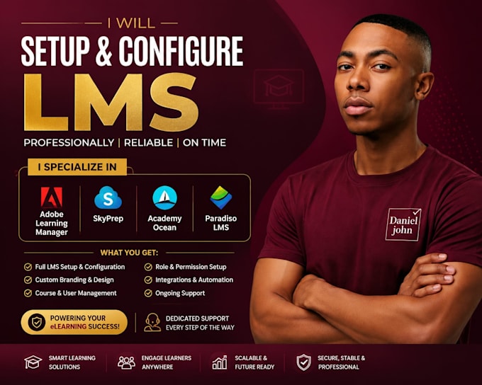 setup, configure, adobe learning manager skyprep academyocean paradiso lms