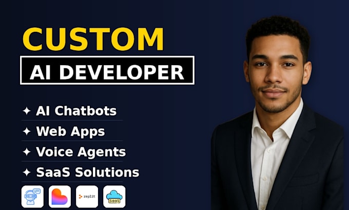 be your ai website developer, ai full stack software, ai app, ai saas website