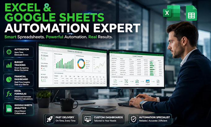 create excel spreadsheet and google sheets budget tracker dashboard