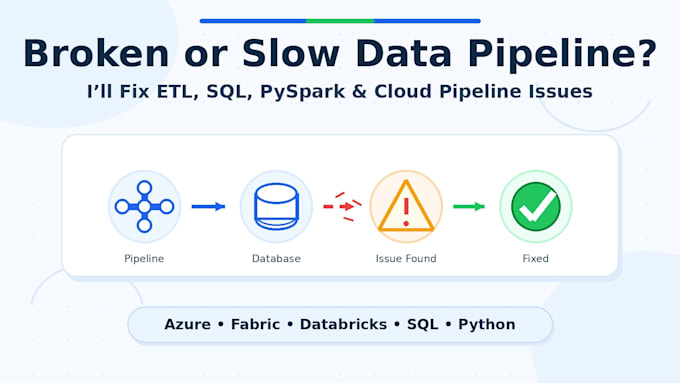 fix your azure, fabric, or databricks data pipeline